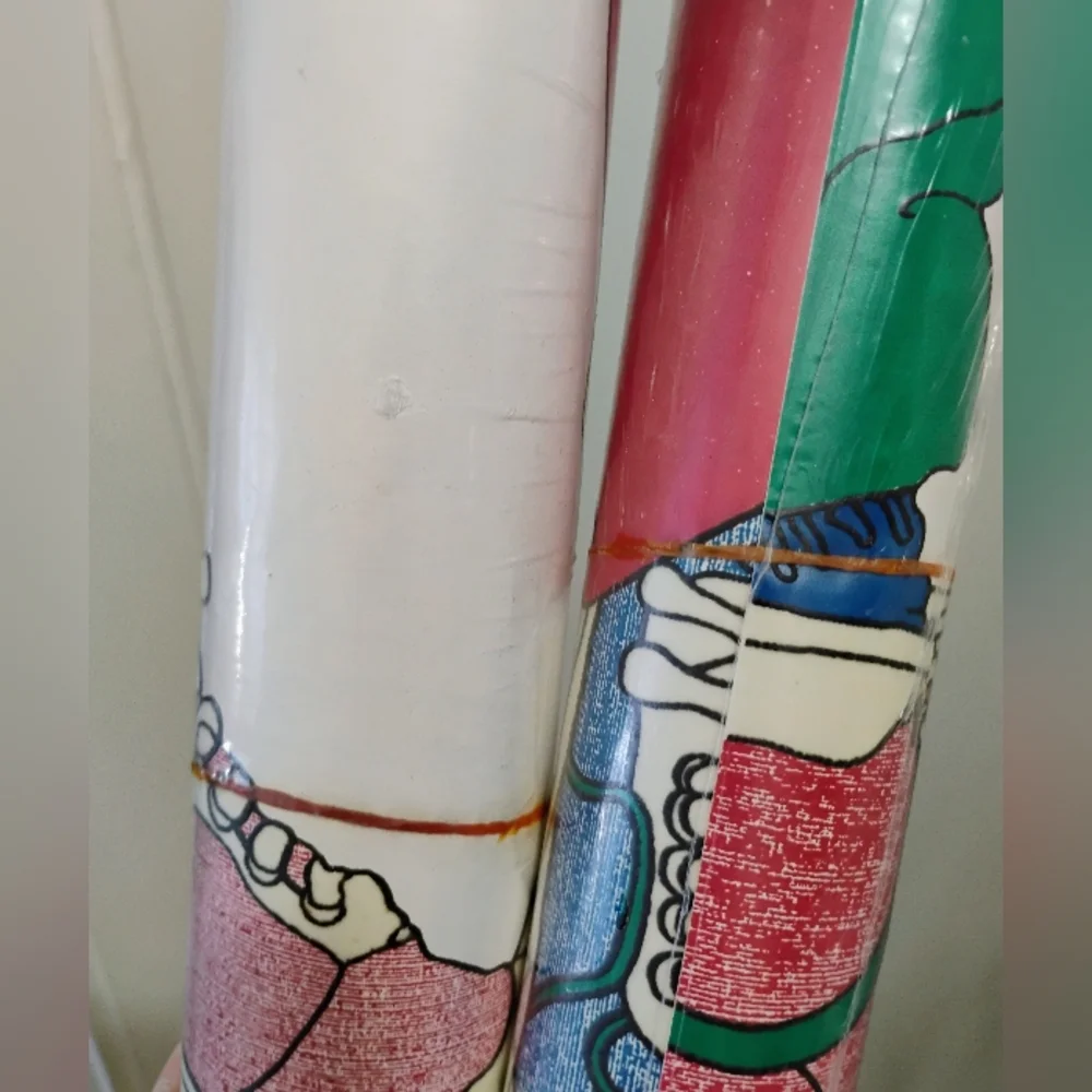 Vintage Wallpaper Border Bundle Of 2 Colorful Sneakers